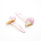 Duo Barrettes Premium Enfant - Sparkle Petites Glaces Damour lifestyle — enfant Yuko B.