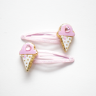 Duo Barrettes Premium Enfant - Sparkle Petites Glaces Damour zoom matière — Yuko B.