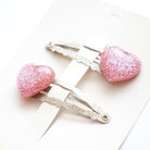 Duo Barrettes Premium Enfant - Sparkle Eclats de Coeurs ouvert — Yuko B.