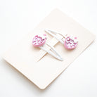 Duo Barrettes Premium Enfant - Sparkle Eclats de Fraises détail — Yuko B.