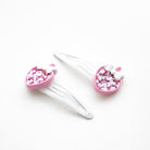 Duo Barrettes Premium Enfant - Sparkle Eclats de Fraises avec accessoires — Yuko B.