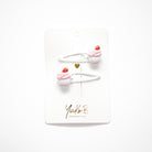Duo Barrettes Premium Enfant - Sparkle Cupcakes vue de côté — Yuko B.