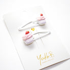 Duo Barrettes Premium Enfant - Sparkle Cupcakes détail — Yuko B.
