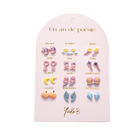 Coffret 12 Boucles d'Oreilles Acier — Un An de Poésie Féerique — Yuko B.