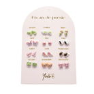 Coffret 12 Boucles d'Oreilles Acier — Un An de Poésie Jungle — Yuko B.