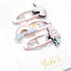 Trio Barrettes Premium Enfant - Féerie vue de côté — Yuko B.