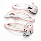 Trio Barrettes Premium Enfant - Féerie zoom matière — Yuko B.