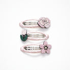 Trio Barrettes Premium Enfant - Fleurs ouvert — Yuko B.