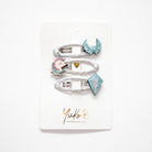 Trio Barrettes Premium Enfant - Trésors des Glaces vue de face — Yuko B.