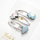 Trio Barrettes Premium Enfant - Trésors des Glaces vue de côté — Yuko B.