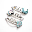 Trio Barrettes Premium Enfant - Trésors des Glaces ouvert — Yuko B.