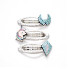 Trio Barrettes Premium Enfant - Trésors des Glaces zoom matière — Yuko B.