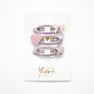 Trio Barrettes Premium Enfant - Douceurs vue de face — Yuko B.