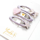 Trio Barrettes Premium Enfant - Douceurs vue de côté — Yuko B.