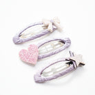 Trio Barrettes Premium Enfant - Douceurs zoom matière — Yuko B.