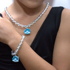 Coffret Zoa Tresor Bleu - Parure Collier + bracelet - Yuko B.