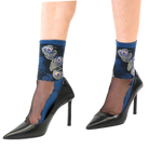 Chaussettes en voile resistant Antonia - Blue — Yuko B.