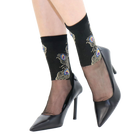 Chaussettes en voile resistant Antonia - Black — Yuko B.
