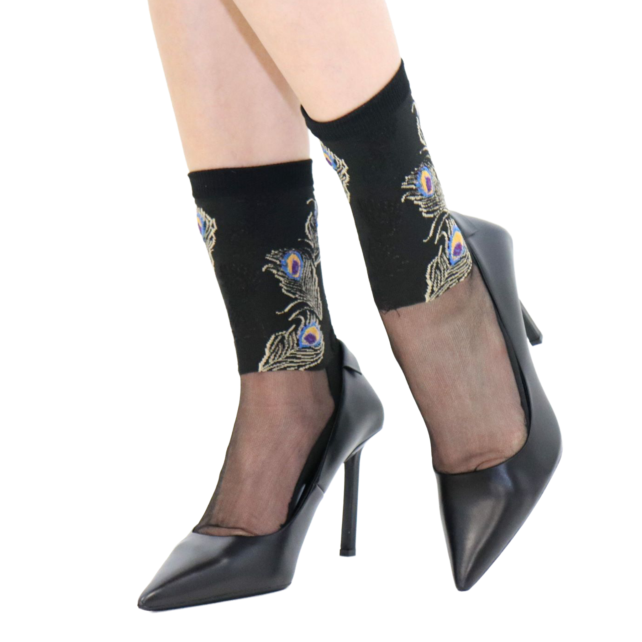 Chaussettes en voile resistant Antonia - Black — Yuko B.