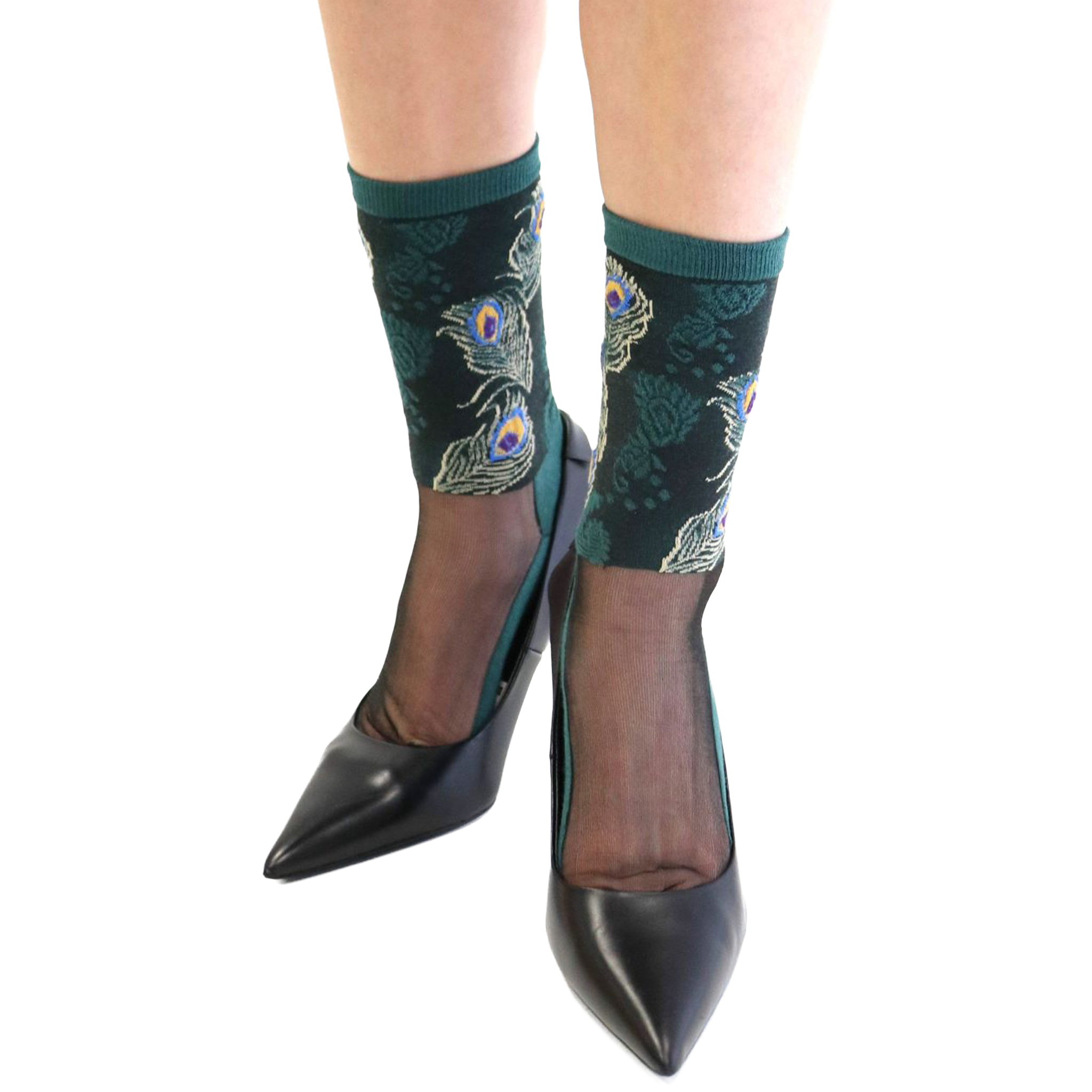 Chaussettes en voile resistant - Antonia - Forêt — Yuko B.