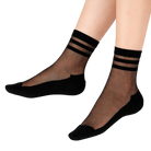 Chaussettes en voile transparent resistant - Be a Neo Queen - Black — Yuko B.