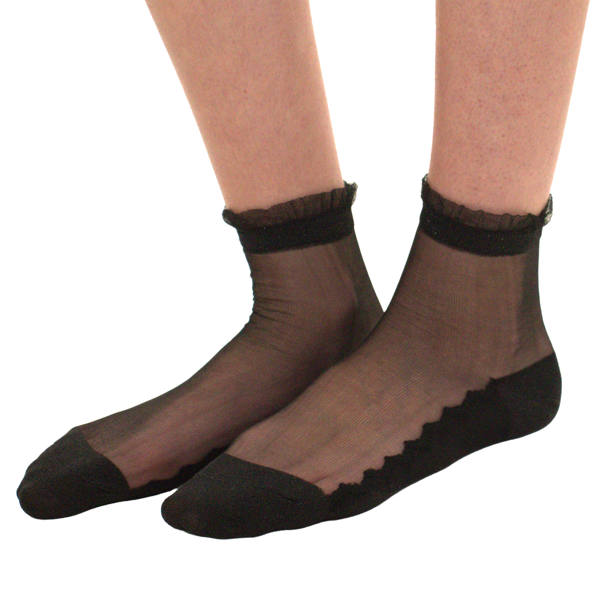 Shine - Noir - La chaussette femme en voile ultra-résistant — Yuko B.