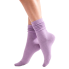 Chaussettes Premium Soft Touch en Coton Pur - Parme — Yuko B.