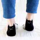 Chaussettes en voile transparant resistant - Be a Cat back - Grey - Yuko B.