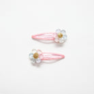 Barrettes à cheveux - Fleurs paquerettes Daisies - Yuko B.