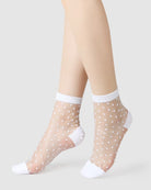 Chaussettes en voile resistant - Be Plumeti - White - Yuko B.