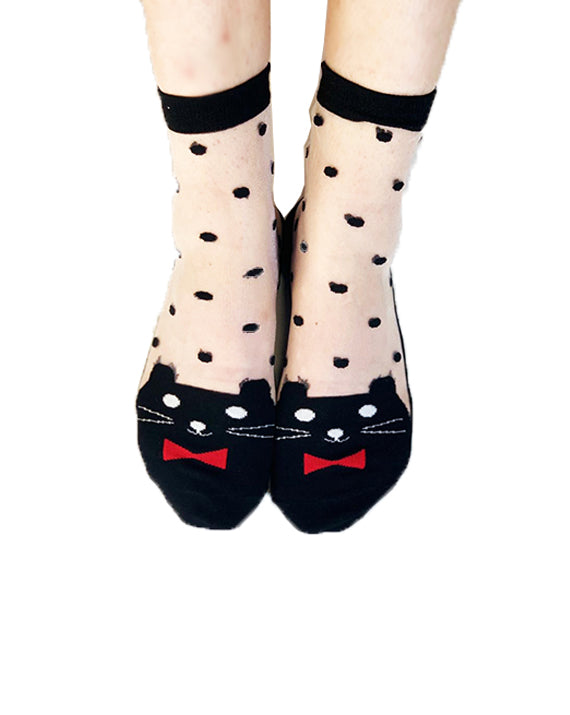 Chaussettes - Be a Cat - White