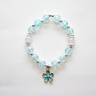 Bracelet de perles - Pivoine bleu - Yuko B.