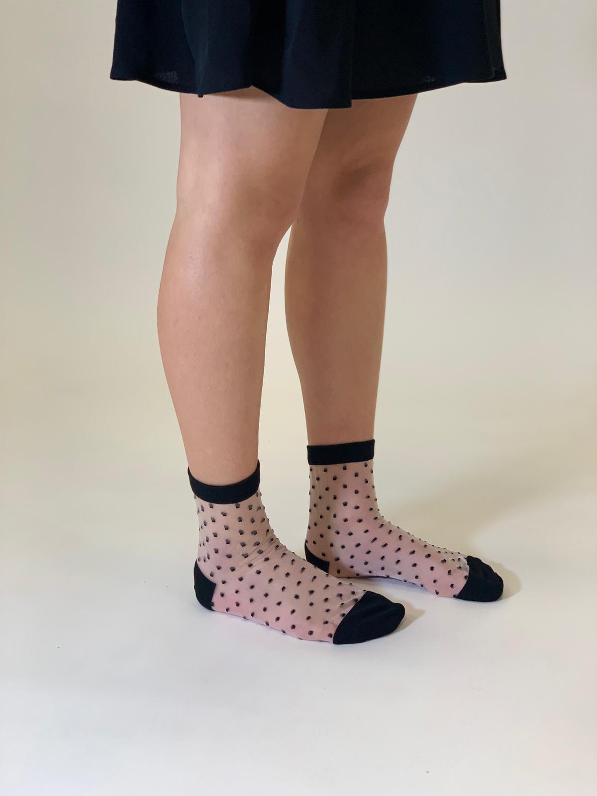 Chaussettes en voile resistant - Be Plumeti - Black - Yuko B.