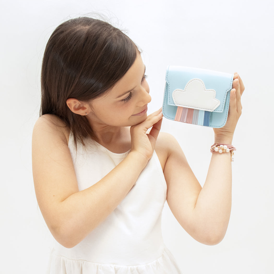 Sac bandoulière enfant - Mini Rainbow Bleu - Yuko B.