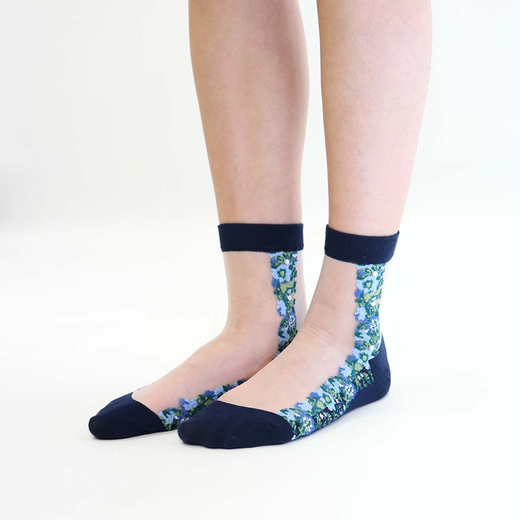 Chaussettes Paloma - Blue - Yuko B.