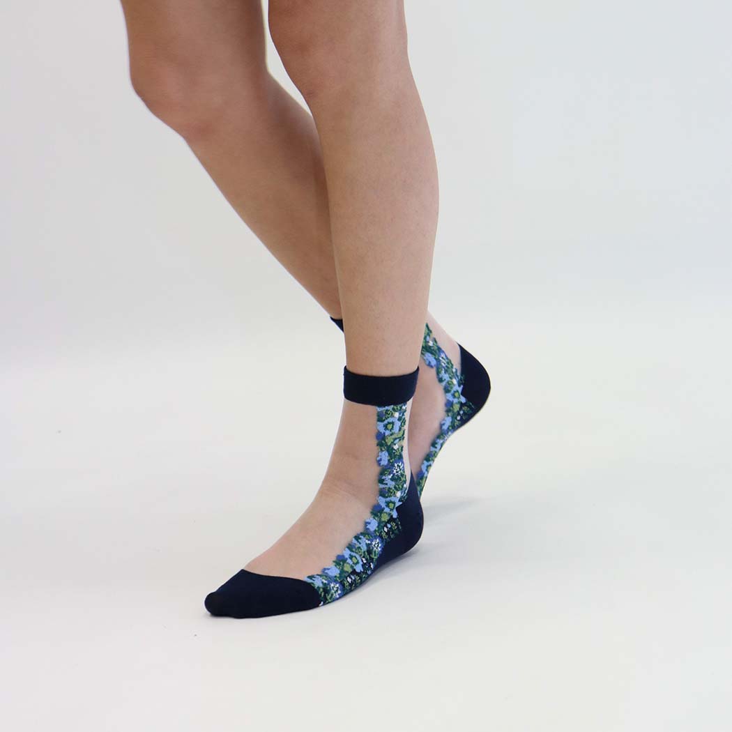 Chaussettes Paloma - Blue - Yuko B.