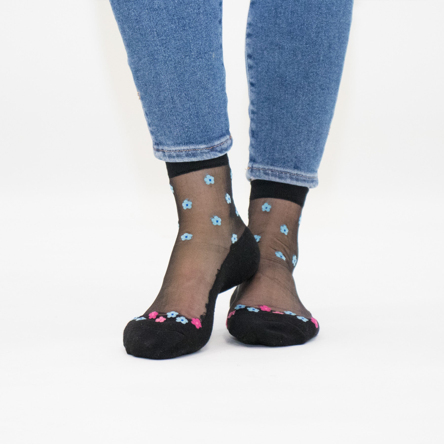 Chaussettes Chaussettes en voile resistant - Be Flowers - Black - Yuko B.