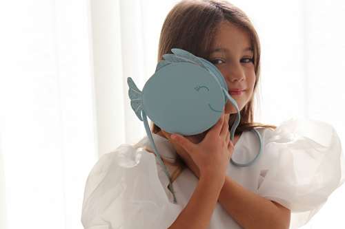 Sac bandoulière Lulli le petit poisson bleu pailleté - Yuko B.