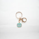 Porte-clefs- Macaron bleu - Yuko B.