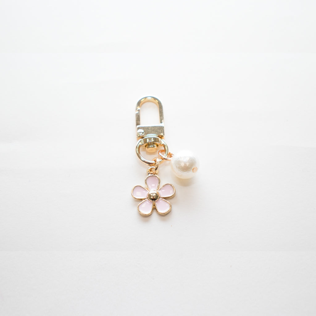 Porte-clefs- Perle nacrée - rose